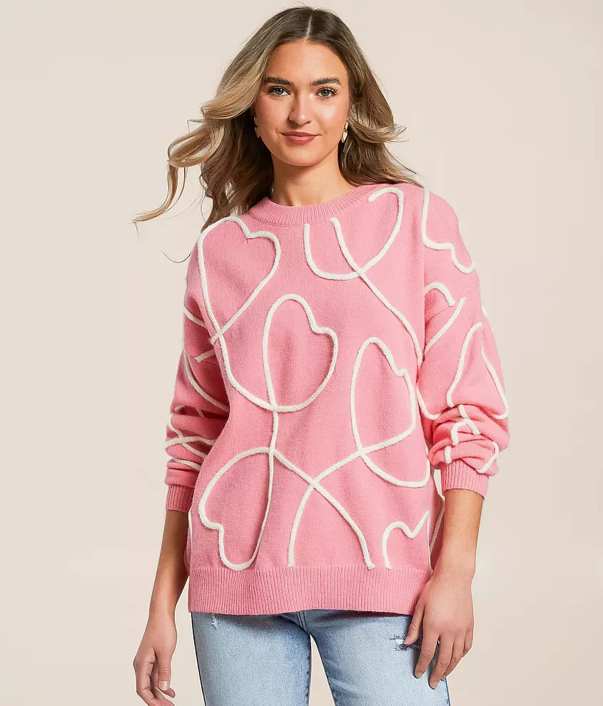 Heart Rope Sweater | Buckle