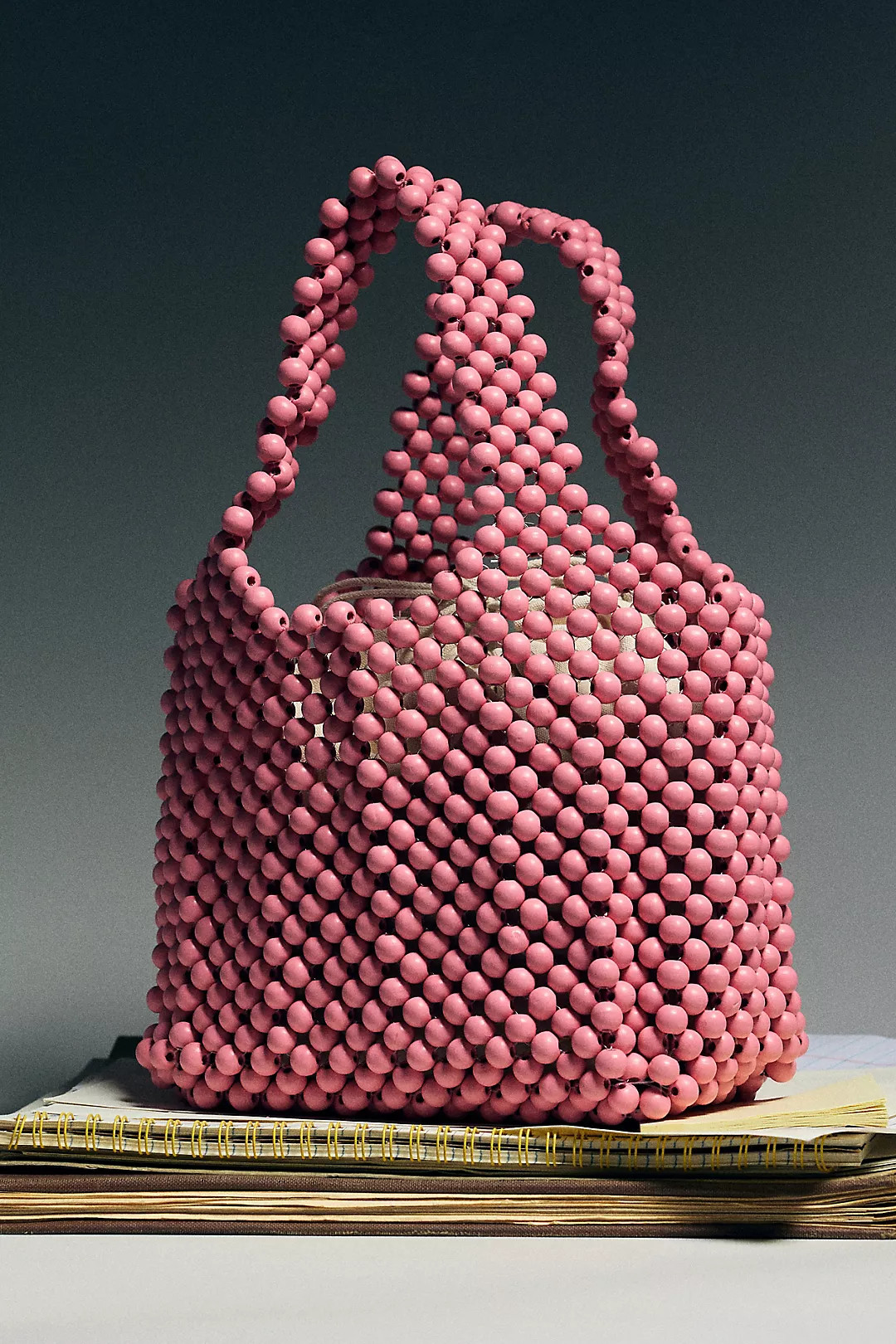 The Sonia Wood Bead Mini Slouchy Tote Bag | Anthropologie (US)