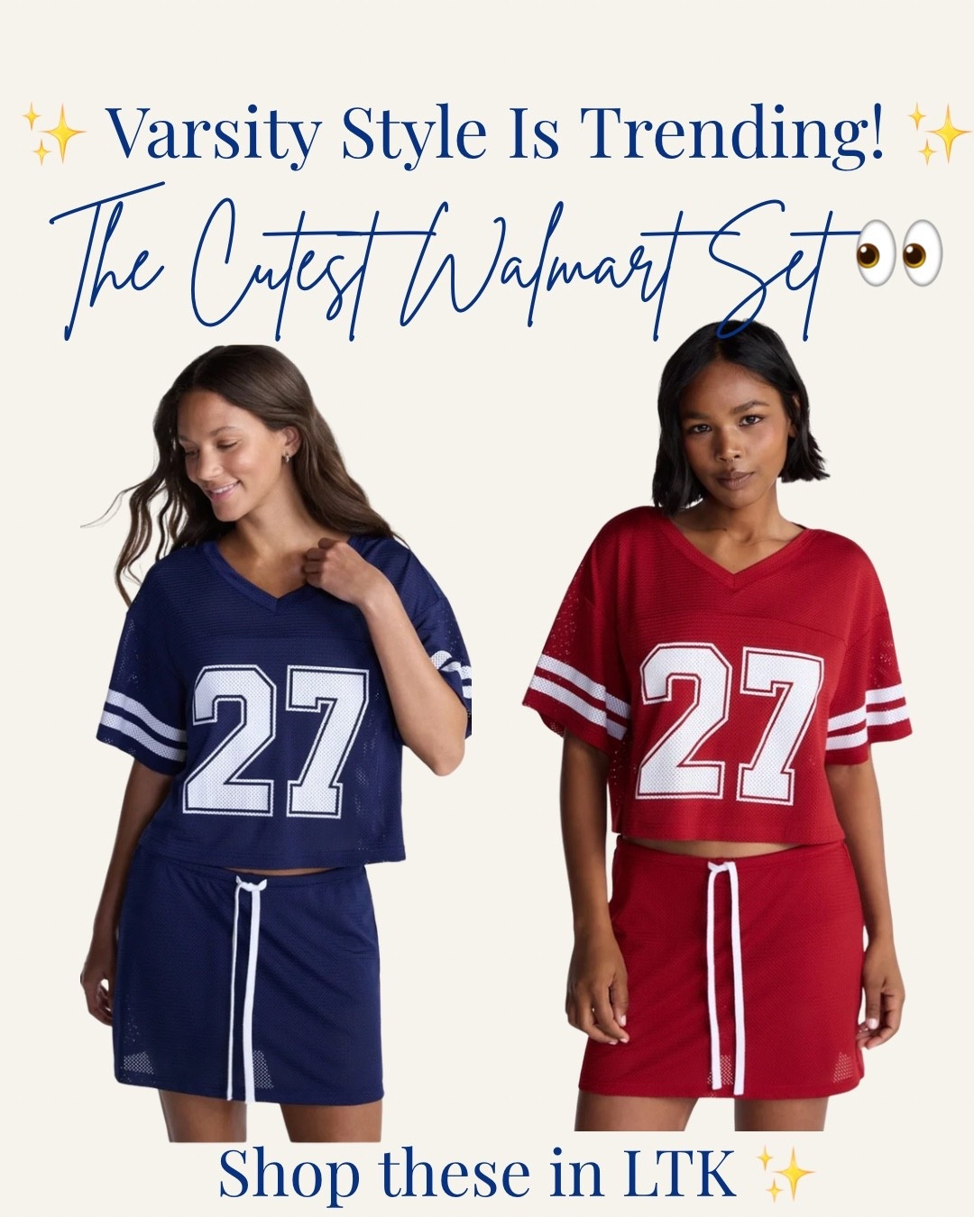 Varsity Style Is Trending 🏈✨
This No Boundaries matching set is one of my favorite Walmart new arrivals! Perfect for game day outfits, football season, casual weekends, travel days, and sporty chic style.

Follow me for more affordable fashion! 🤩

#WalmartFashion #VarsityStyle #MatchingSet #SportyChic #GameDayStyle #FootballFashion #AffordableFashion #WalmartFinds #LTKStyle #FashionOver50 #FashionOver40 #walmartcreator

#LTKU #LTKActive #LTKOver40