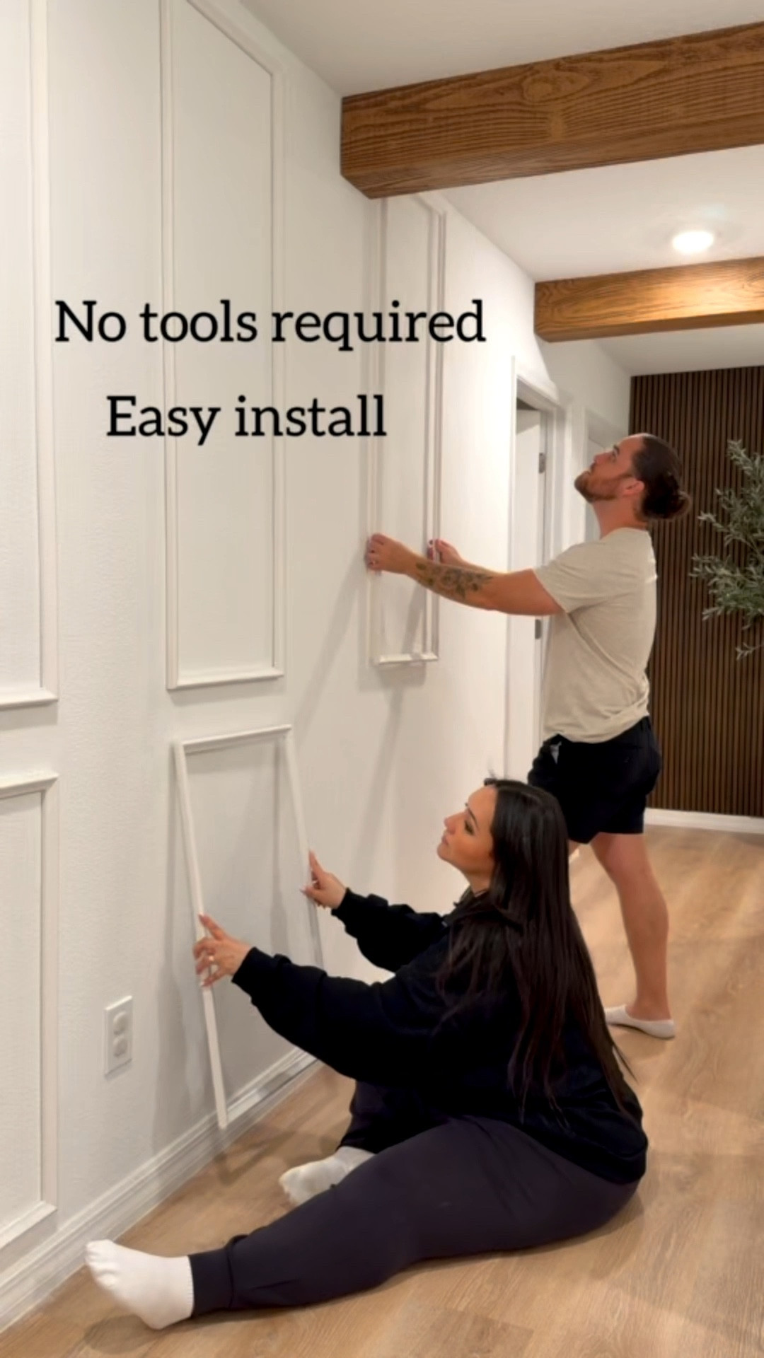 This peel & stick wainscoting can be installed in minutes for an easy home upgrade 🫶😍


Home
Home decor
Home refresh 
Home diy

#LTKHome