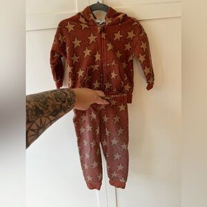 Minibean 2 Piece Baby Infant Stars Outfit Hoodie Pants Size 12‎ Months | Poshmark