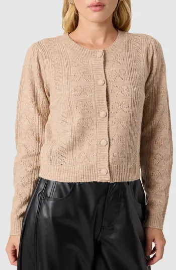 Bow Pointelle Stitch Cardigan | Nordstrom Rack