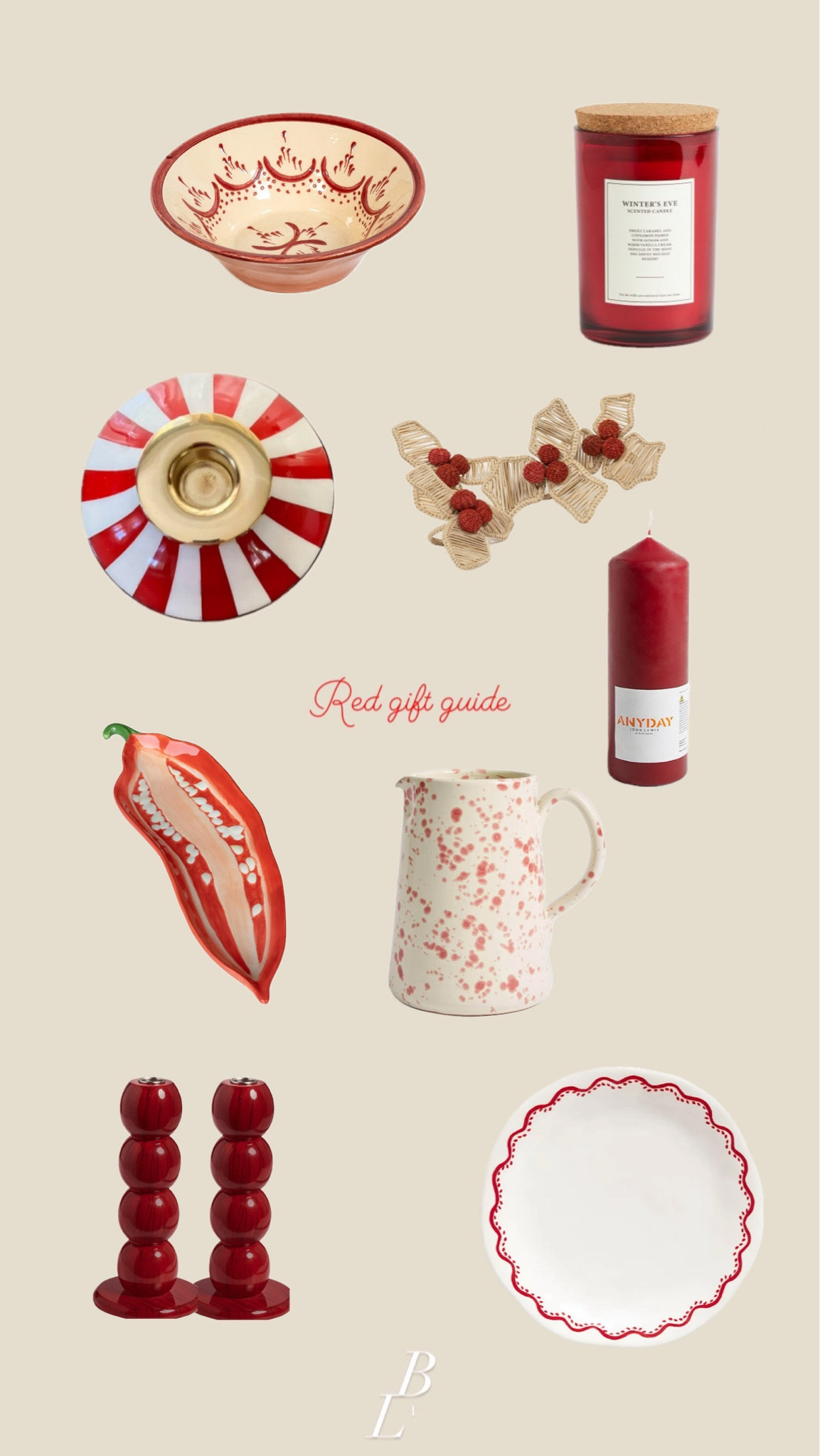 Red - Gift Guide

#LTKhome #LTKSeasonal #LTKGiftGuide