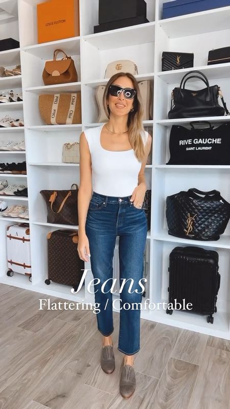 Jeans that are comfortable and flattering 
They’re so stylish and beautiful 
Fits true to size size
I’m wearing a size small 

#LTKshoecrush #LTKitbag #LTKstyletip