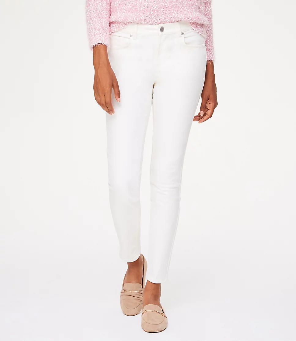 SKINNY JEANS IN WHITE | LOFT Outlet