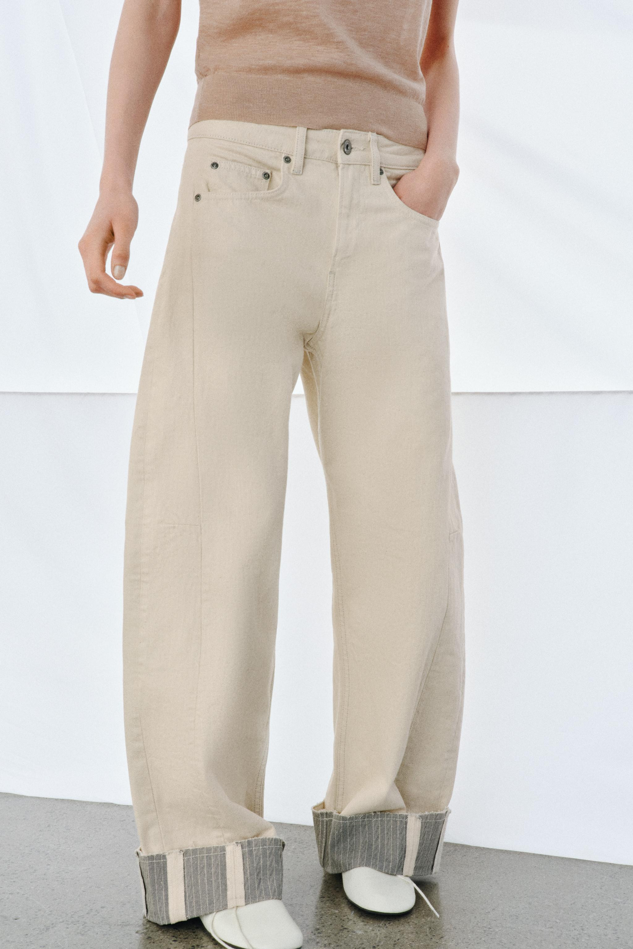 ZW COLLECTION RELAXED MID-RISE JEANS | Zara US