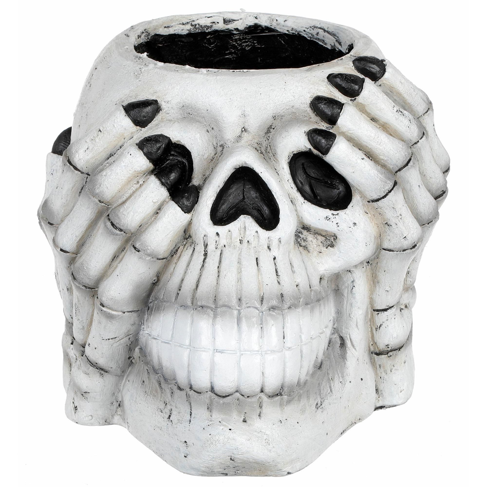 26" Skull Halloween Statue - White-White-7810324807100   | Burkes Outlet | bealls