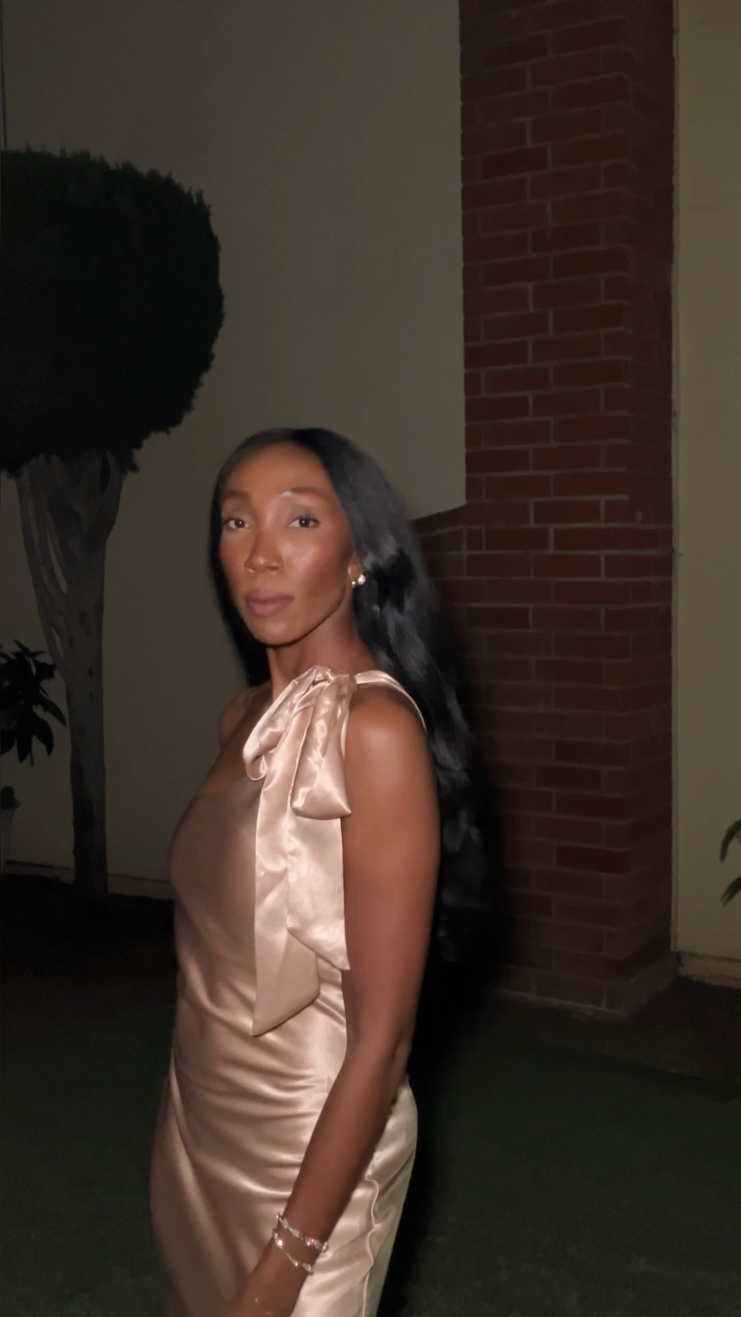 Gold satin party dress ✨🎉🤩

#LTKTall #LTKStyleTip #LTKFindsUnder100