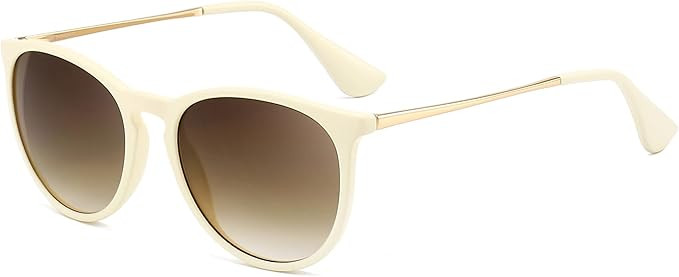 SUNGAIT Vintage Round Sunglasses for Women Men Classic Retro Designer Style | Amazon (US)