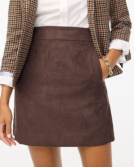 Faux-suede mini skirt | J.Crew Factory