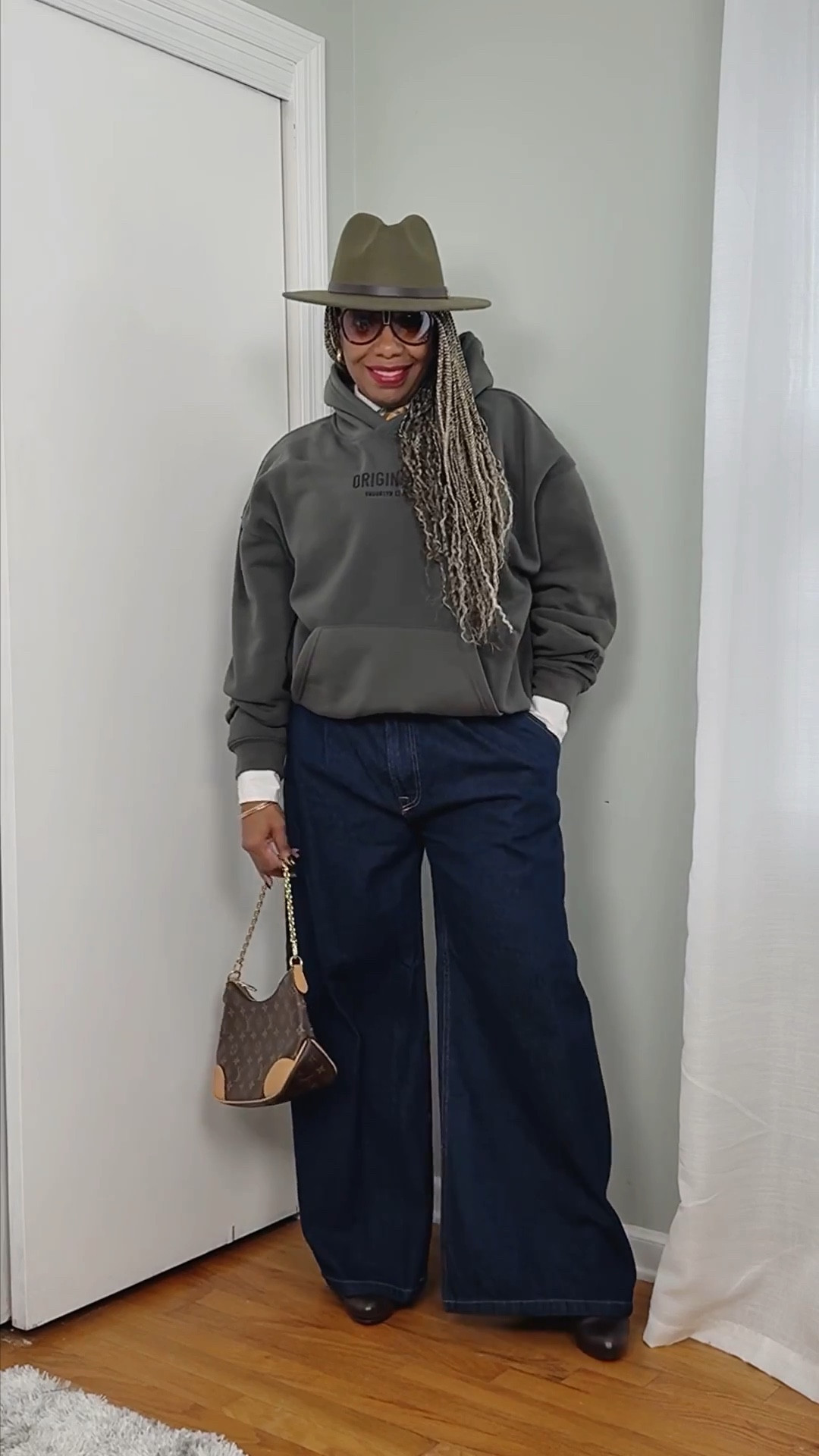 Outfits by Miki | Denim + Layers
White button-down, tie, hoodie, and wide-leg denim. Finished with a fedora, booties, and a structured bag. Easy layers. Intentional styling.
Exact + similar pieces linked.


#LTKOver40 #LTKMidsize #LTKootd