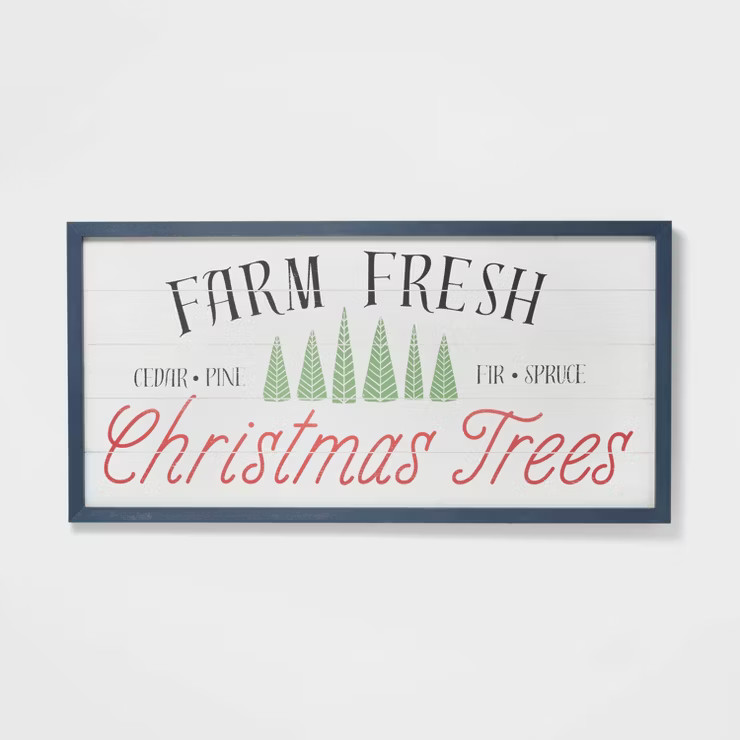 Farm Fresh Christmas Trees Oversized Hanging Sign - Wondershop™ | Target