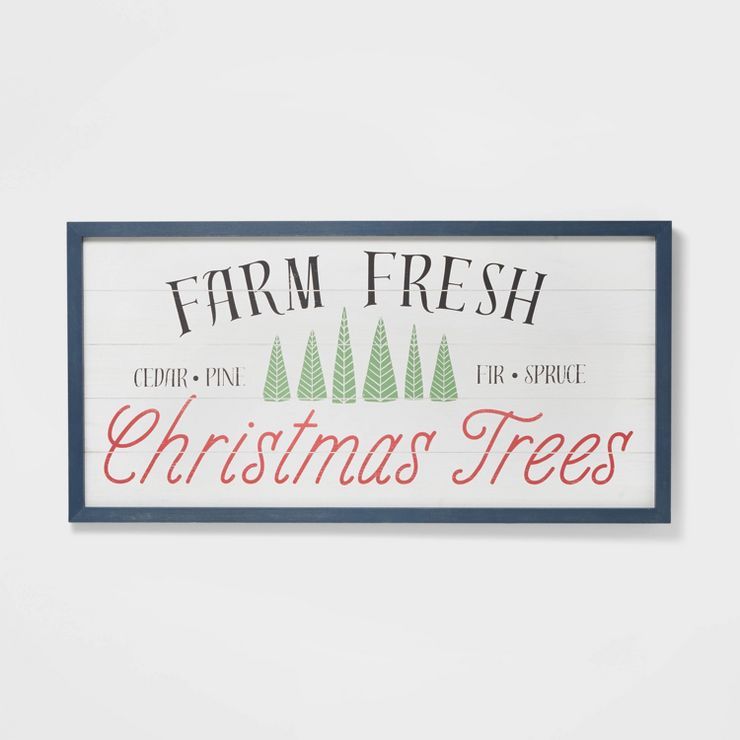 Farm Fresh Christmas Trees Oversized Hanging Sign - Wondershop™ | Target