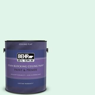 BEHR ULTRA 1 gal. #470A-1 Window Pane Ceiling Flat Interior Paint and Primer 555801 - The Home De... | The Home Depot