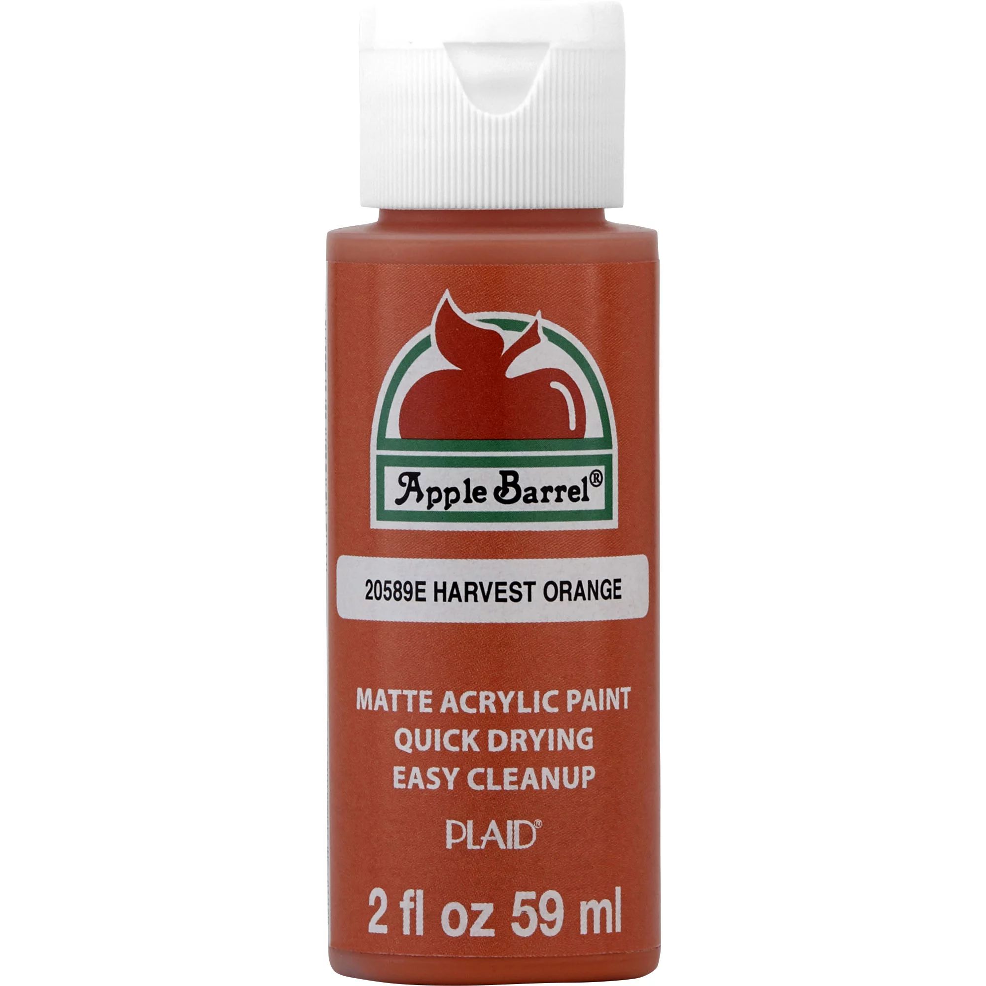 Apple Barrel Acrylic Craft Paint, Matte Finish, Harvest Orange, 2 fl oz | Walmart (US)