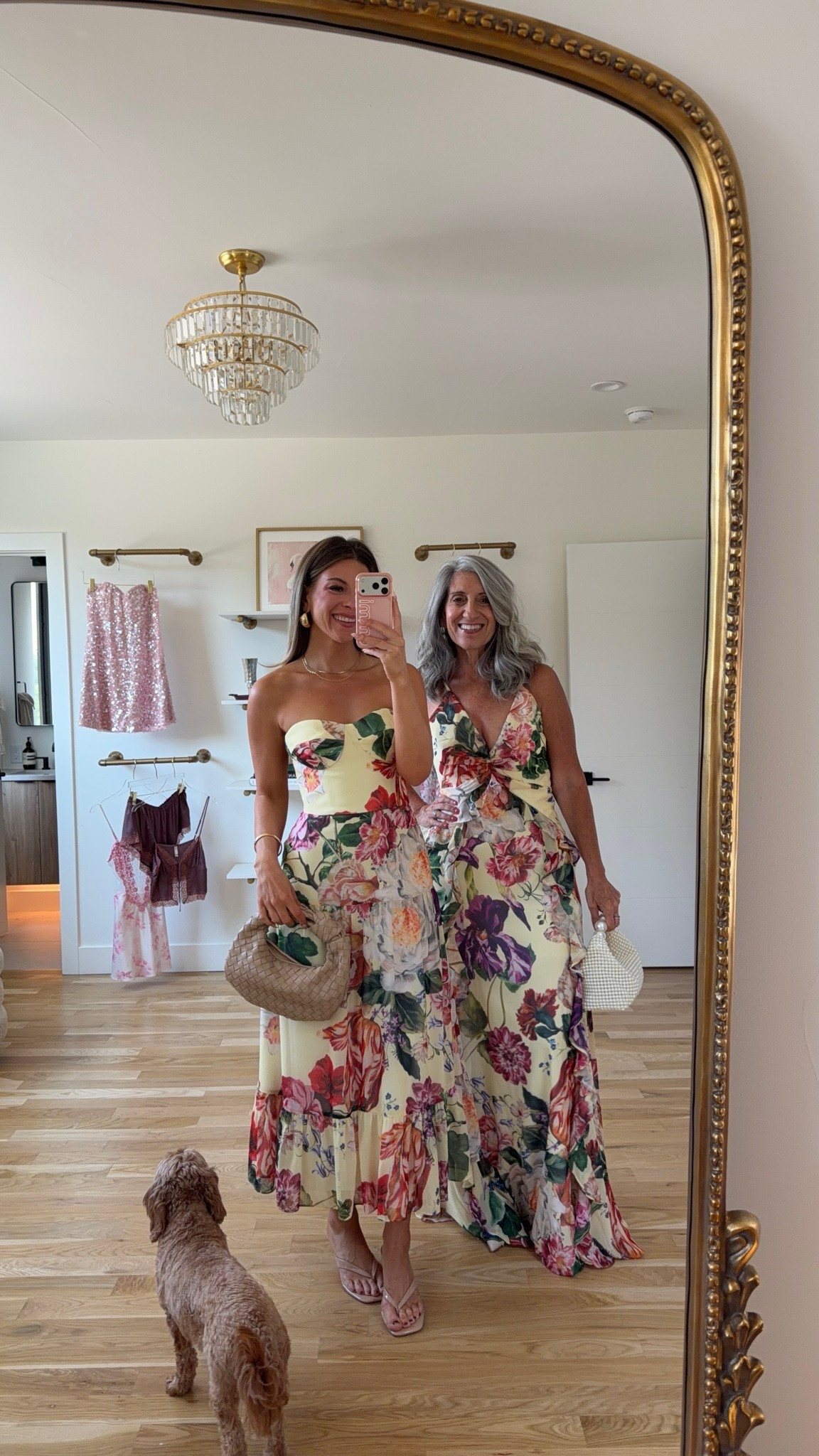 mom & me yellow floral strapless maxi with a fitted bodice, yellow floral maxi with a plunging V-neck and ruffled skirt wedding guest dresses 🌸

i'm 5'4" and typically wear a small/2
• i sized down in the Prescott Floral dress
mom is 5'4" and typically wears a medium/6

electric picks: emerson20

mom & me dresses, wedding guest dresses, mother of the bride, mother of the groom, wedding guest outfit ideas, black tie, cocktail attire

#LTKTravel #LTKWedding #LTKSeasonal