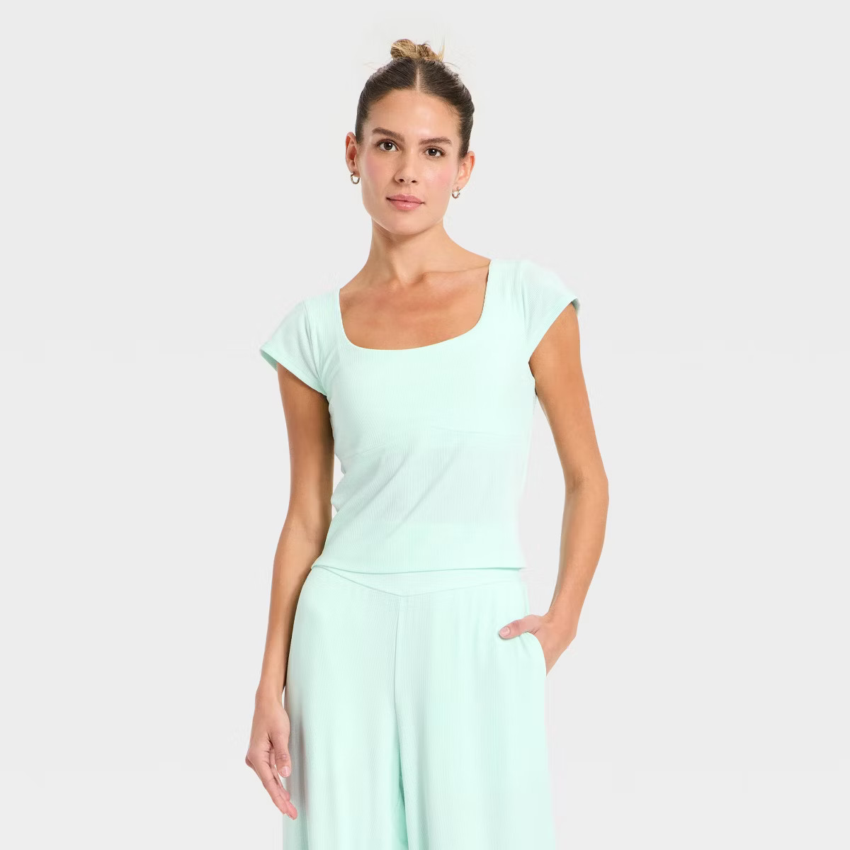 Women's Modal Ribbed Cap Sleeve Support Tank Top - All In Motion™ | Target