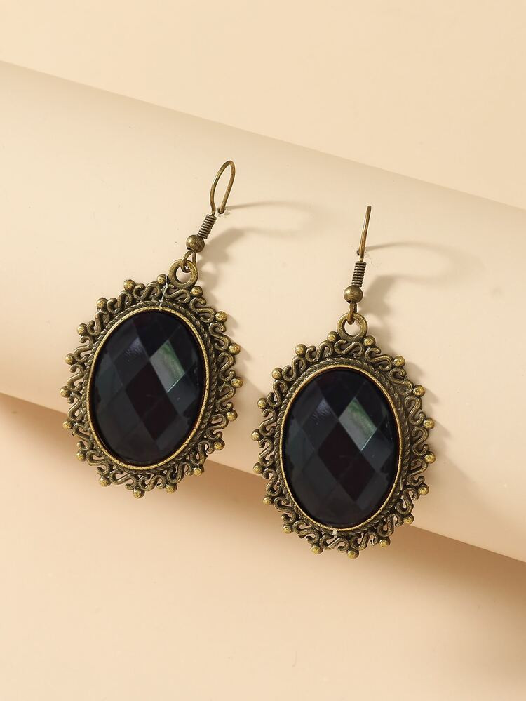 Gemstone Decor Drop Earrings | SHEIN