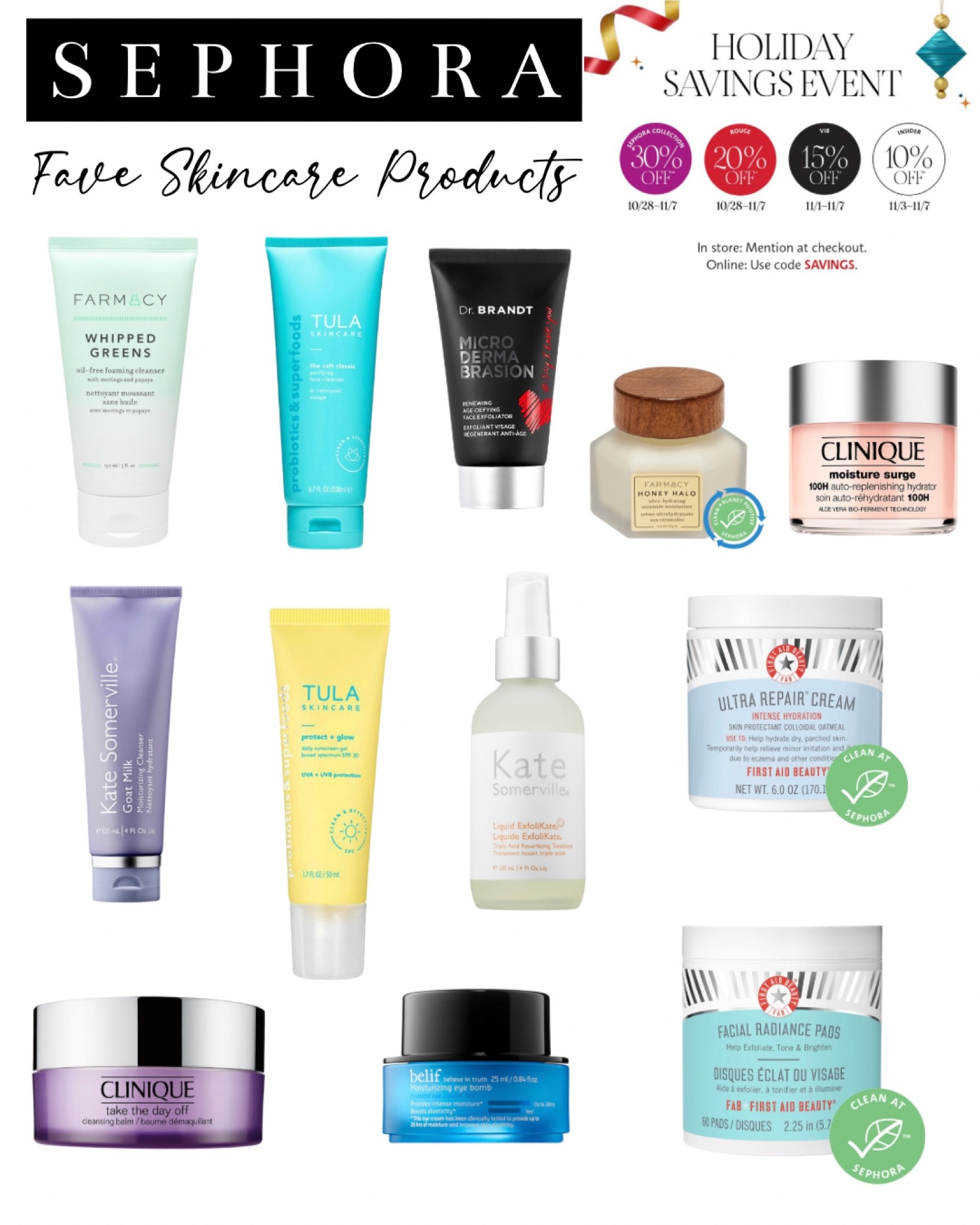 #SkincareProducts can get pricey! Take advantage of #Sephora’s #holidaysale from today through 11/7 & snag some of my #skincarefaves! These are #holygrails for me & my 15-year-old daughter &!would always repurchase!

#skincare #skincaremusthaves #SephoraSale

#LTKbeauty #LTKsalealert #LTKHoliday