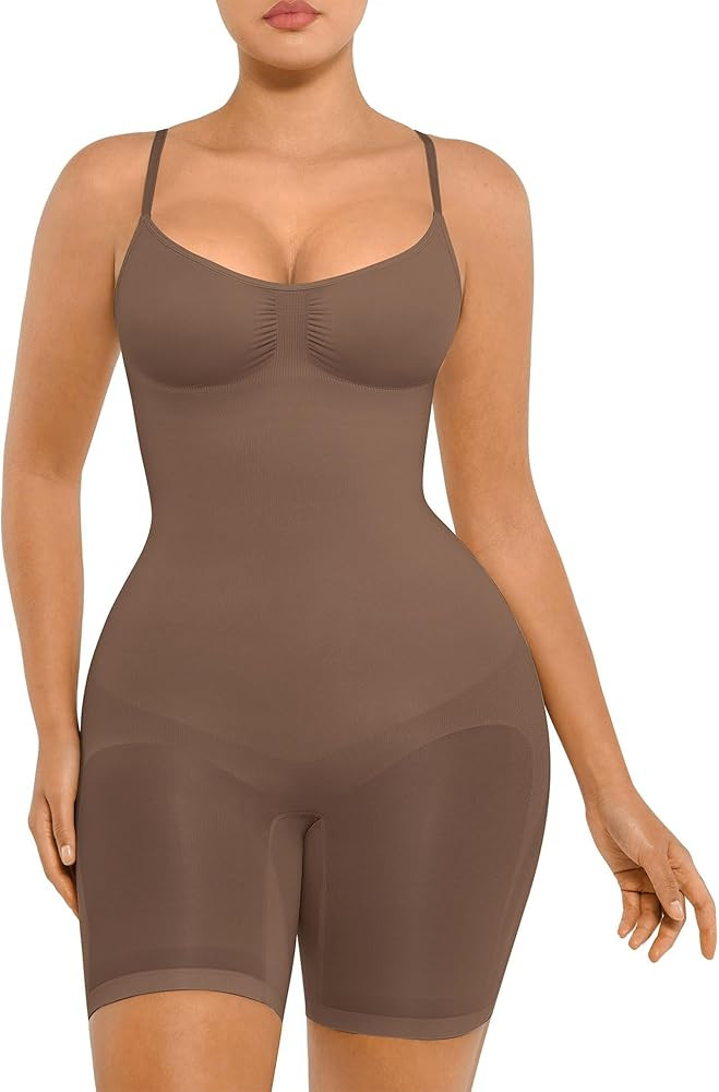 FeelinGirl Shapewear Bodysuit Tummy Control Seamless Sculpting Hip Enhancer Body Shaper for Women | Amazon (US)