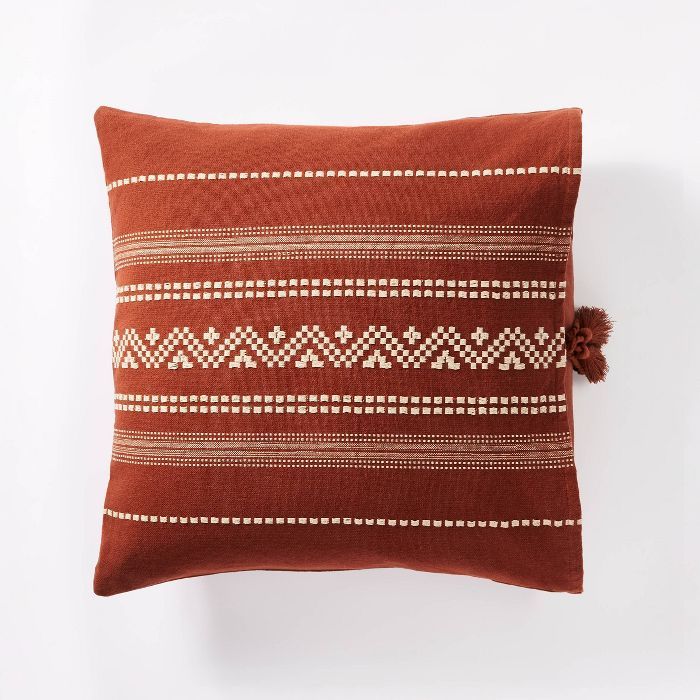 Woven Textured Square Throw Pillow - Threshold™ designed with Studio McGee | Target