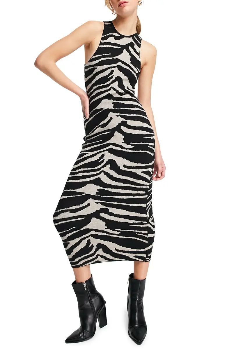 Knit Zebra Body-Con Dress | Nordstrom Canada