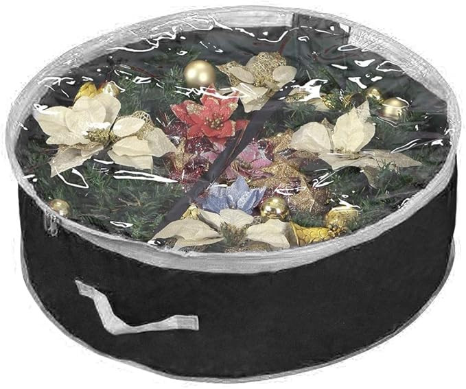 Primode Wreath Storage Bag 36" | Garland Wreaths Container with Clear Window for Easy Xmas Holida... | Amazon (US)