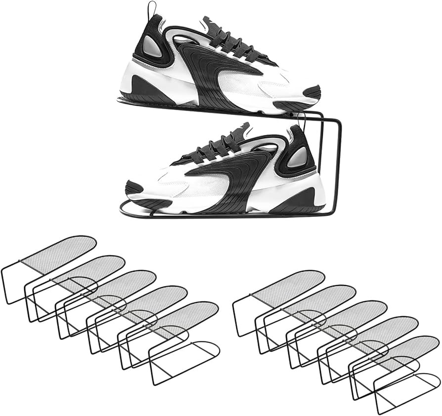 CiBiZi Shoe Slots Organizer Shoe Space Saver Organizador de Zapatos Metal Shoe Stackers for a Pai... | Amazon (US)