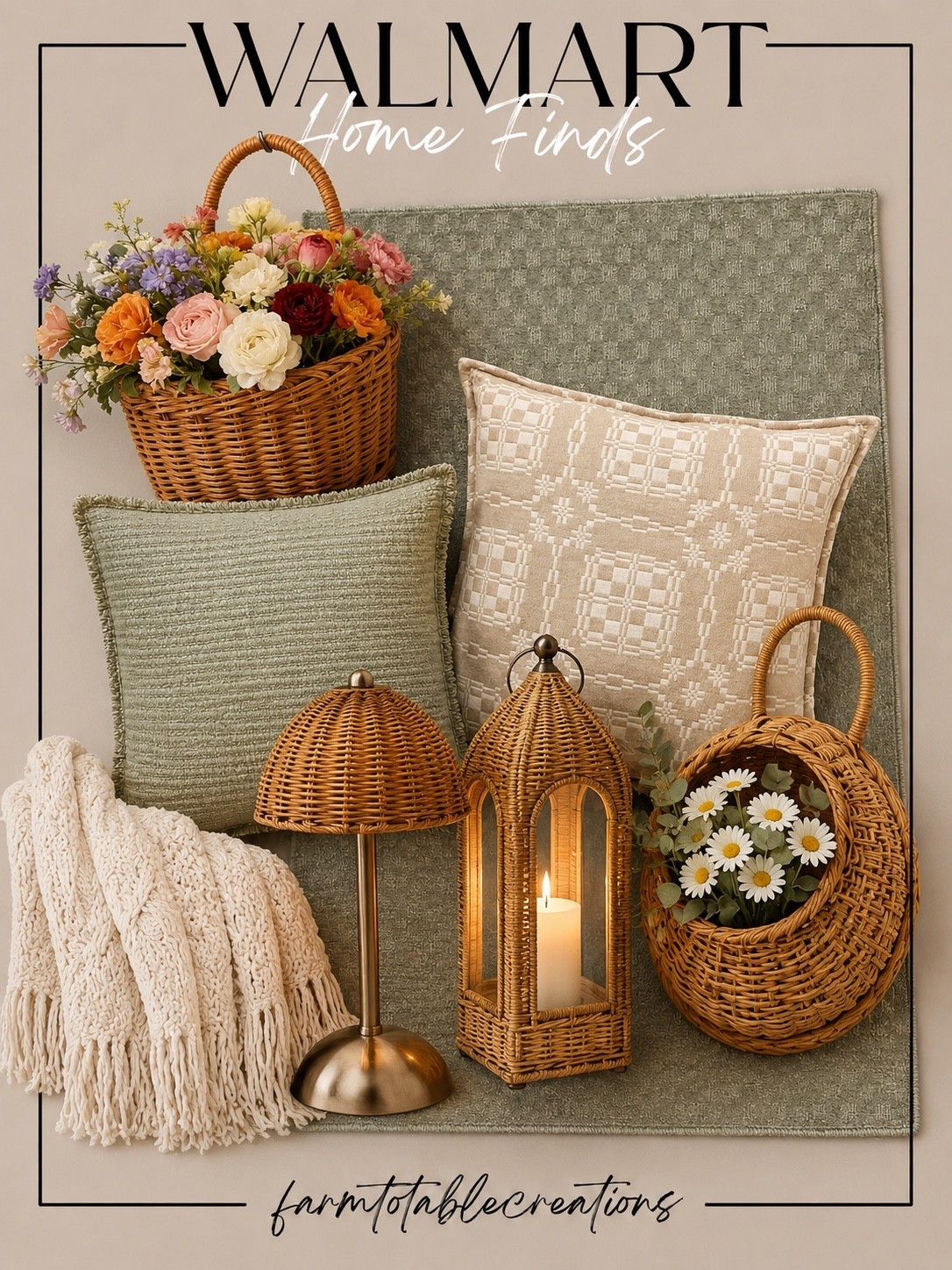 Walmart Home Finds That Look So High-End 🌿🤎

Elevate your home with these cozy Walmart finds that blend warmth, texture, and timeless style. From woven accents and soft sage textiles to charming baskets and ambient lighting, these affordable pieces make it easy to create a collected, designer-inspired look in any room.

Follow @farmtotablecreations on Instagram for more cozy home finds and trending decor.#LTKWalmart #WalmartHome #HomeFinds #AffordableDecor #CozyHome #NeutralDecor #OrganicModern #ModernFarmhouse #HomeStyling #WovenDecor #HomeAccessories #InteriorInspiration #HomeDecor #LTKStyle

#LTKHome #LTKSaleAlert #LTKHome