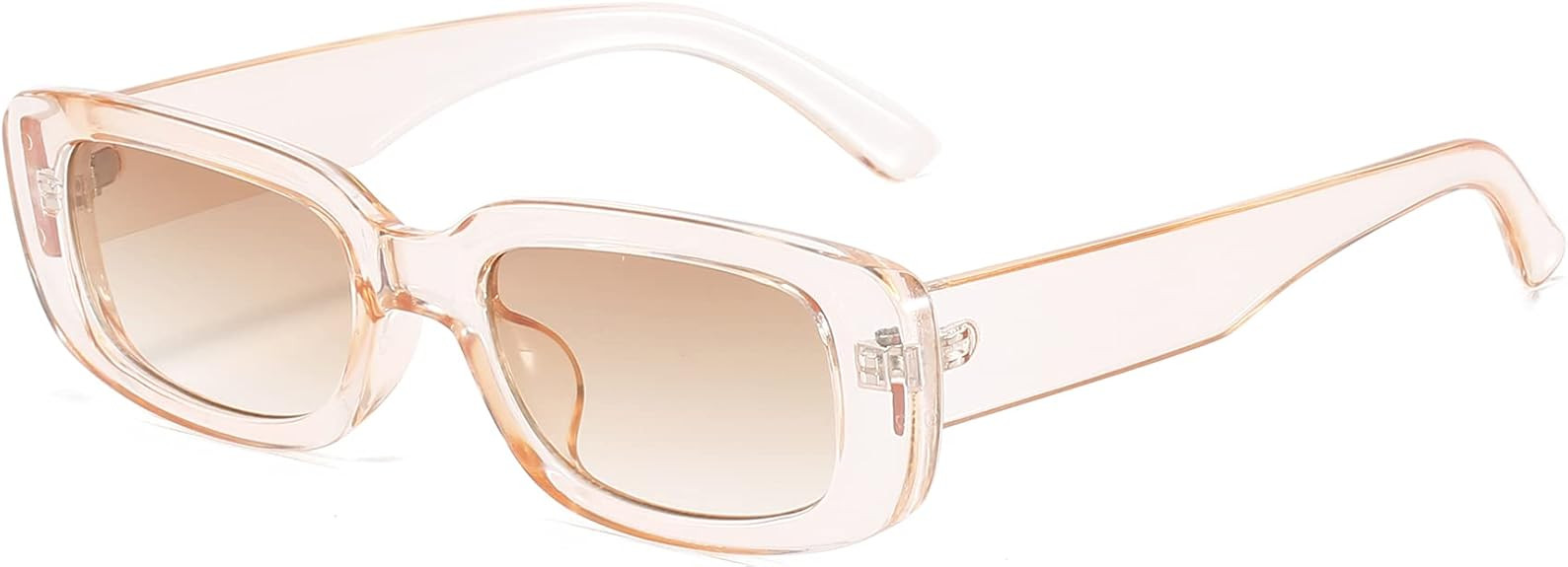 BUTABY Rectangle Sunglasses for Women Retro Driving Glasses 90’s Vintage Fashion Narrow Square ... | Amazon (US)