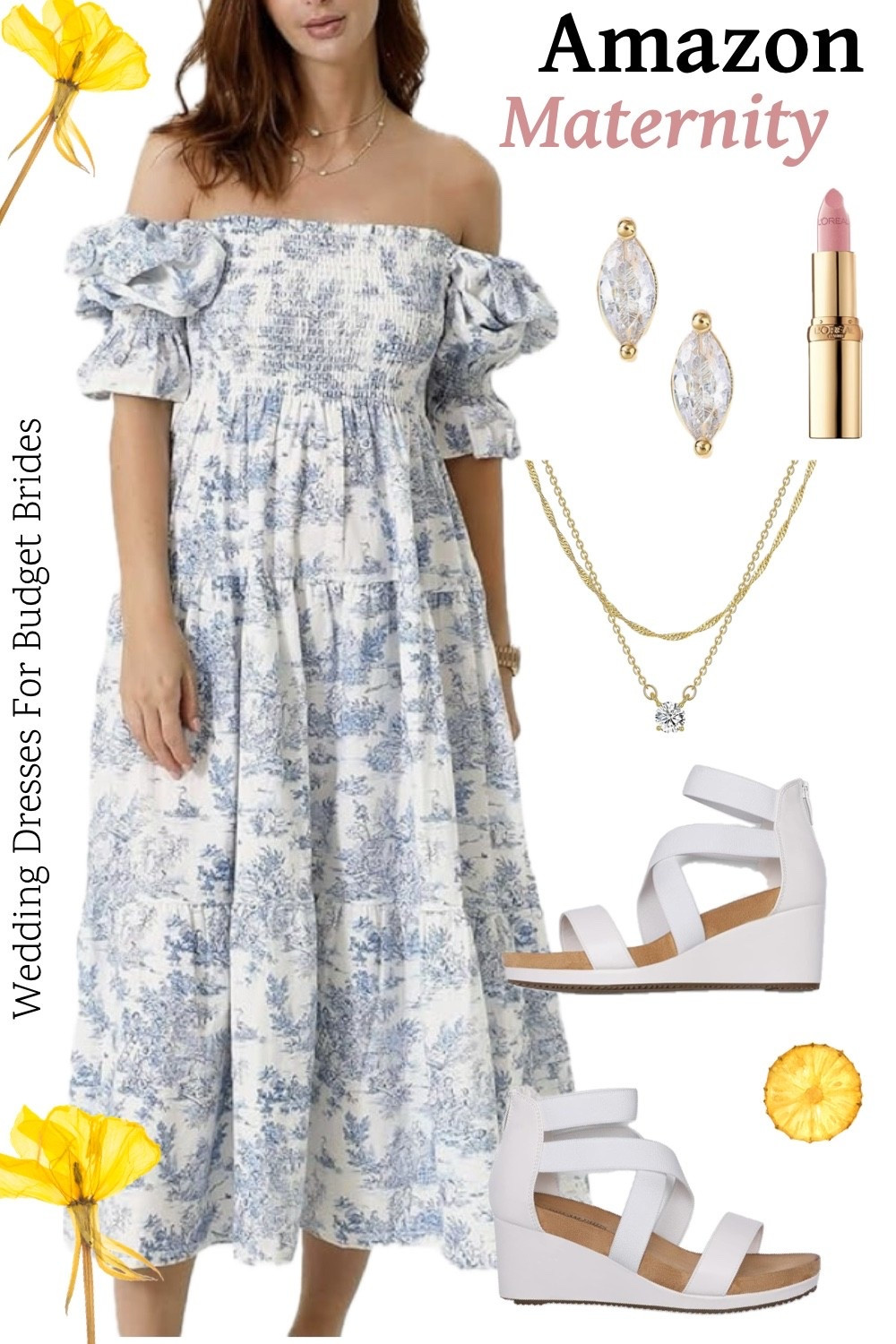 Maternity dress for the pregnant bride. Dress and accessories from Amazon. 

Baby shower dress, bridal shower dress, gender reveal dress, maternity fashion.

#LTKWedding #LTKBump #LTKBaby