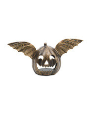 13in Decorative Pumpkin Tea Light Candle Holder With Wings | Marshalls