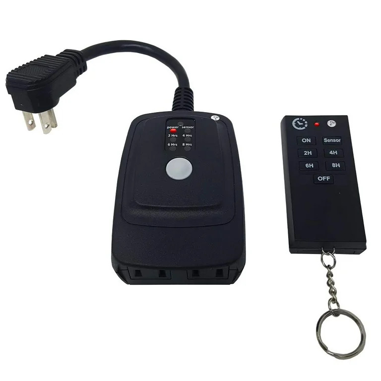 Outdoor Remote Control Outlet with Wireless Remote and Countdown Timer, Weatherproof Light Timer ... | Walmart (US)
