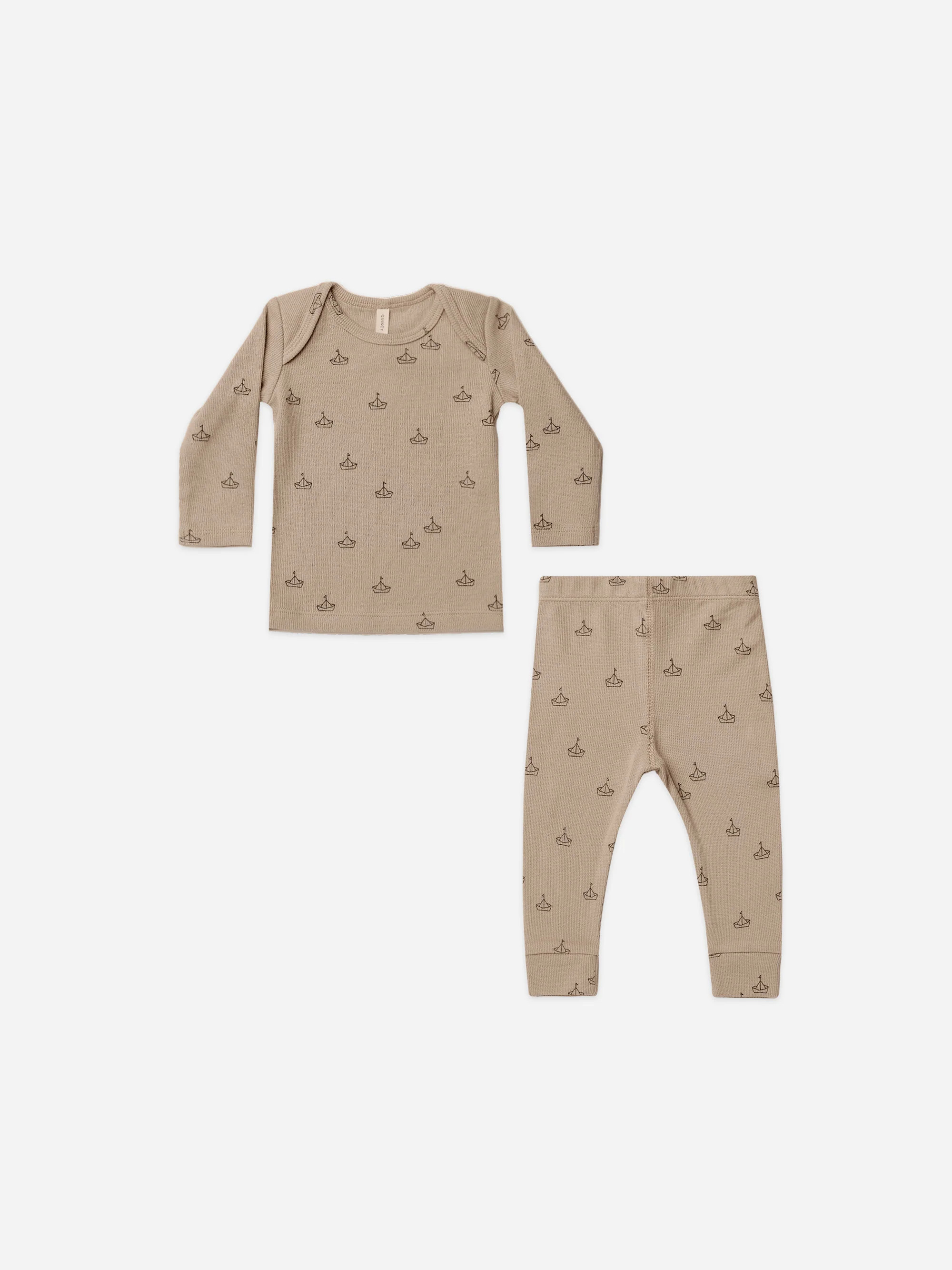long sleeve tee and legging set | boats | Quincy Mae