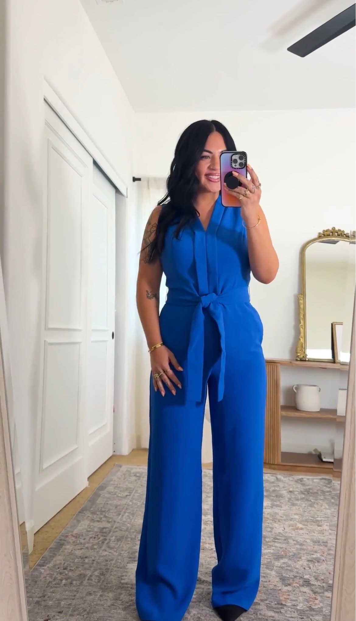 size large in this blue jumpsuit!

#LTKootd #LTKSeasonal #LTKWorkwear