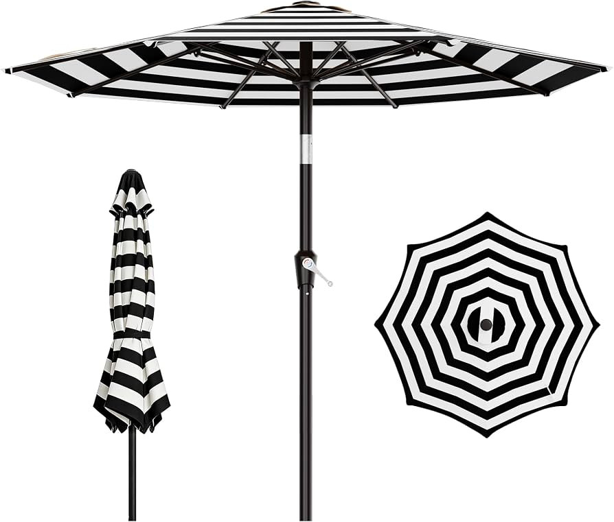 AreShark 9 FT Patio Umbrella for Outdoor, Outdoor Table Umbrella with Push Button Tilt and Crank,... | Amazon (US)