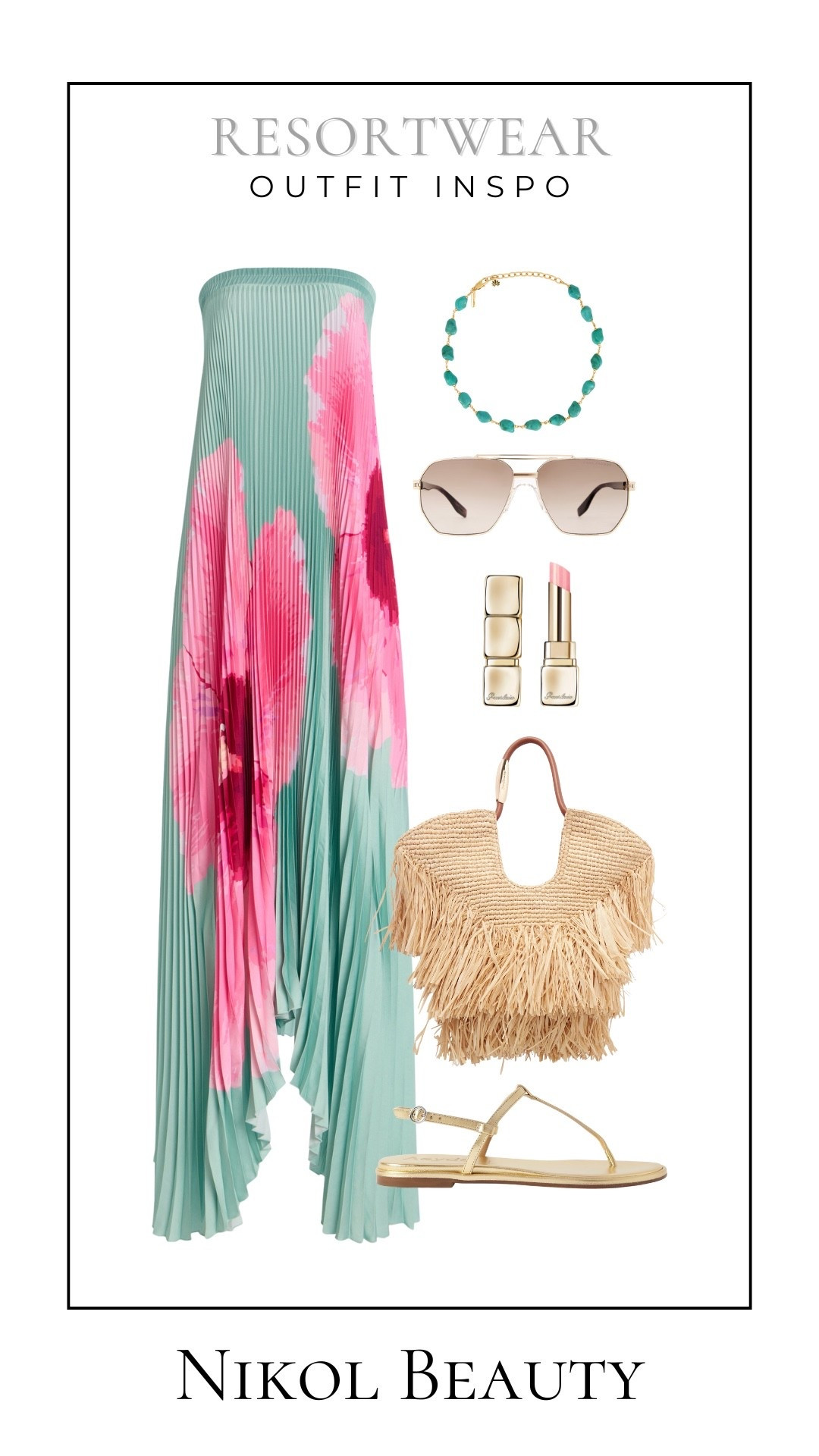 Bold blooms, gold sandals, and a fringe bag moment—resortwear that feels just as fun as the destination. 

resortwear outfit, tropical vacation style, pleated dress outfit, beach dinner look, floral maxi dress, vacation fashion



#LTKItBag #LTKStyleTip #LTKSwim