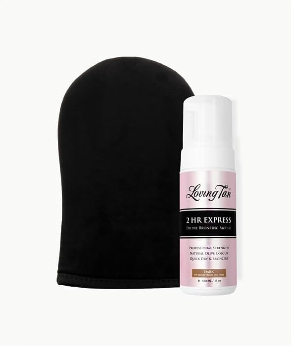 Loving Tan 2 HR Express Mousse, Dark + Mitt- Streak Free, Natural looking, Professional Strength ... | Amazon (US)
