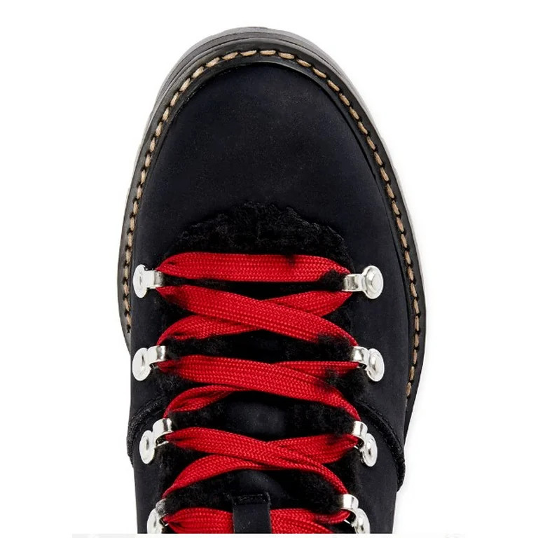 Time and Tru Women's Cozy Hiker Boot (Wide Width Available) | Walmart (US)