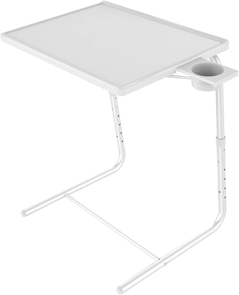 Adjustable TV Tray Table - TV Dinner Tray on Bed & Sofa, Comfortable Folding Table with 6 Height ... | Amazon (US)