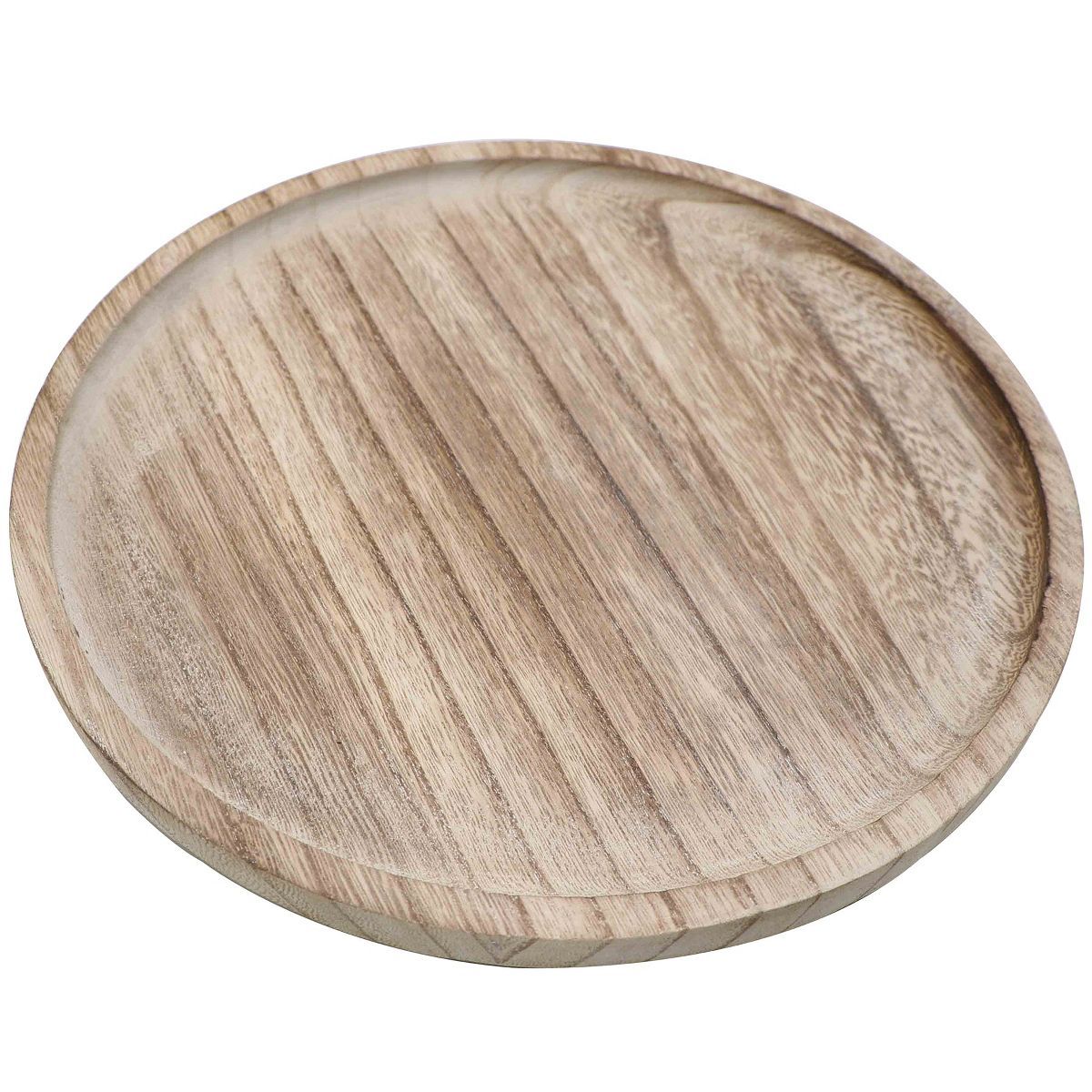 Sweet Water Decor Large Rustic Round Wood Tray - 10x10" | Target