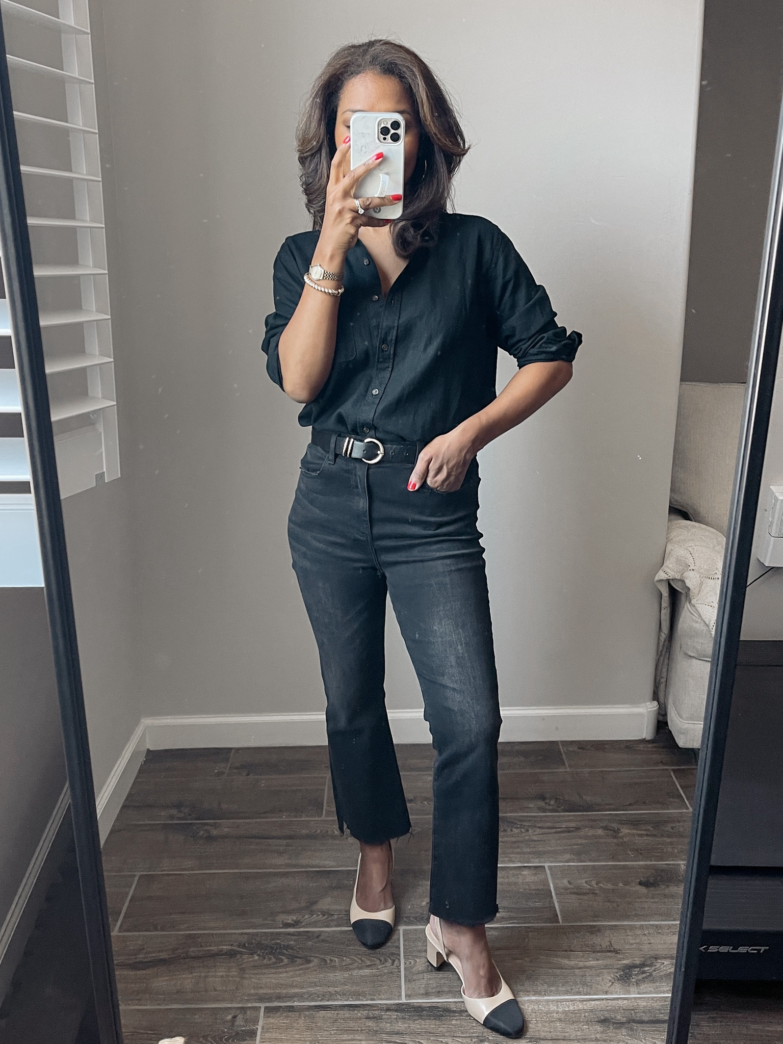 NSALE TRY ON! Shirt is not part of sale but linking similar. Jeans are sooo good. Wearing a size 4. Linking similar jeans 

#LTKSeasonal #LTKFindsUnder50 #LTKxNSale