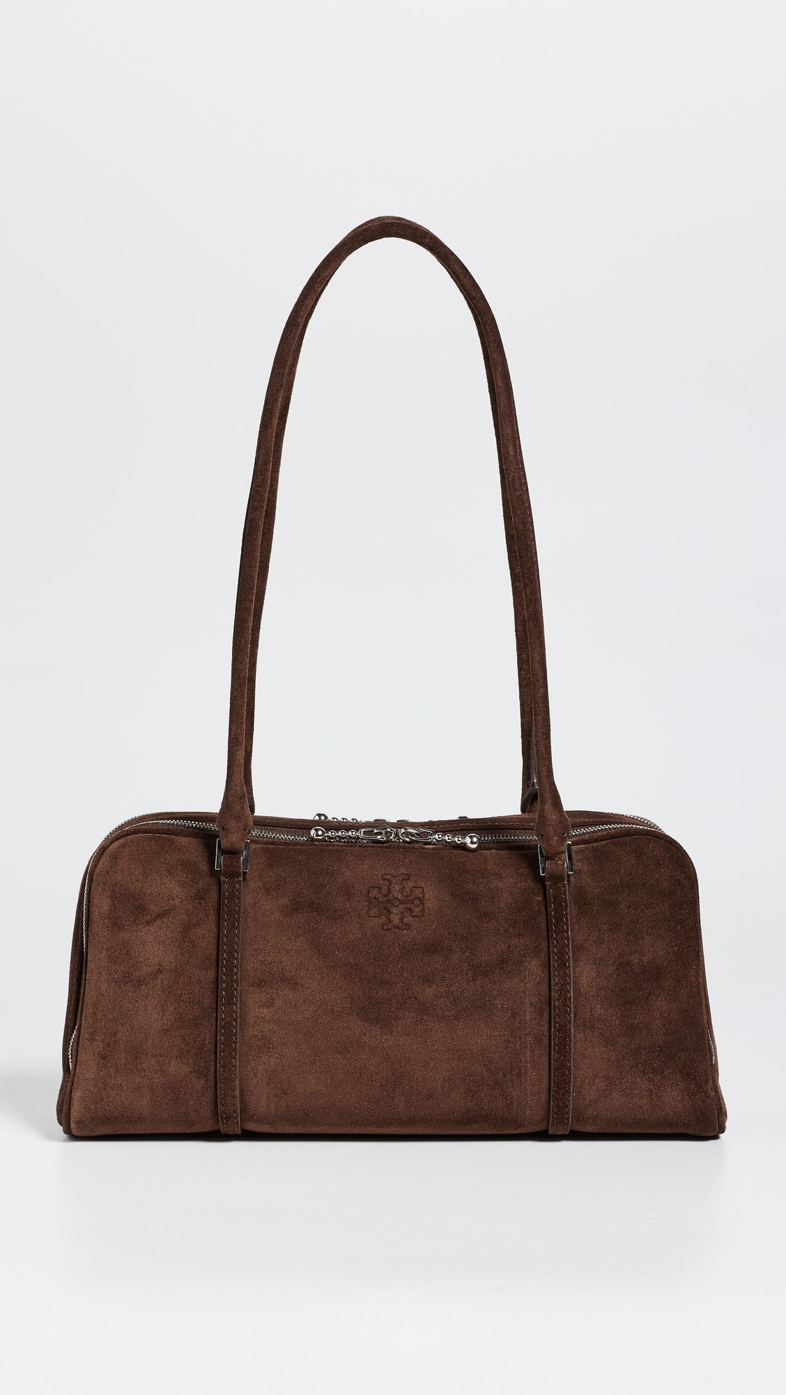 Tory Burch Marshmallow Suede Small Satchel | Shopbop | Shopbop