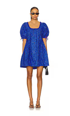Damson Madder Meri Mini Dress in Blue from Revolve.com | Revolve Clothing (Global)
