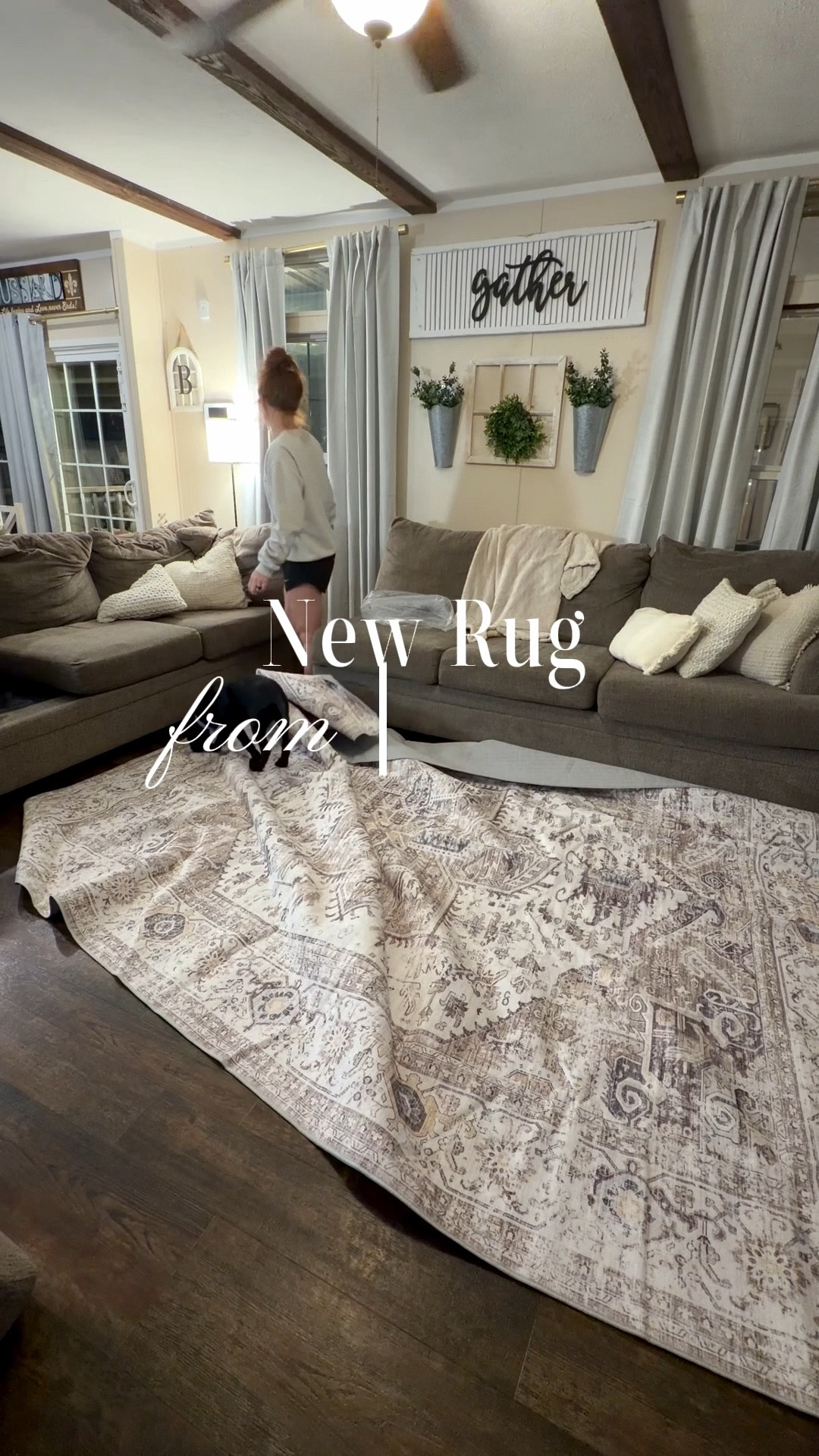 New rug for the living room! This is in the color taupe! 

#LTKHome #LTKvlog
