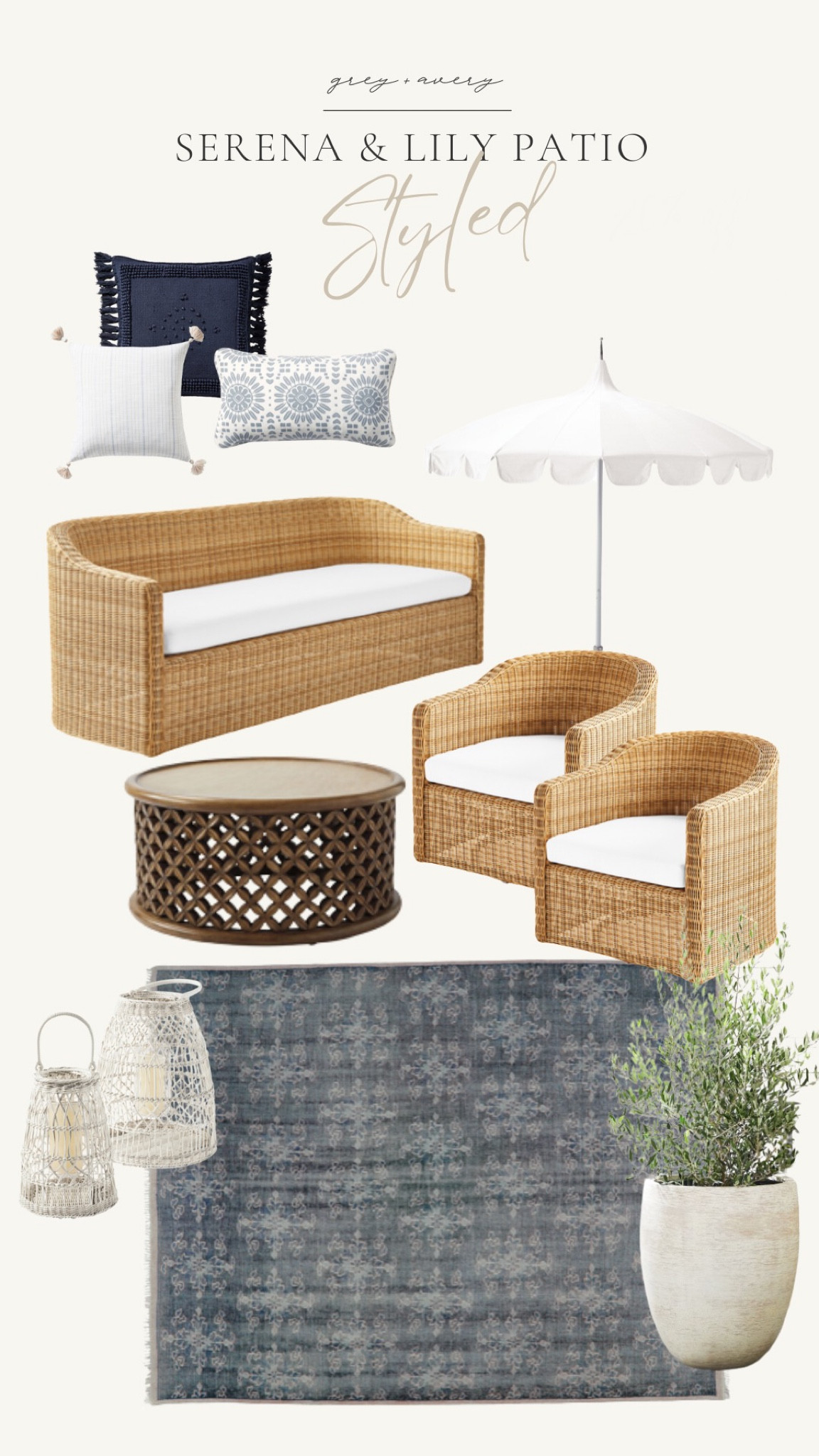 Outdoor Lounge, Serena & Lily 

#LTKhome #LTKSeasonal