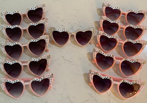 Custom Heart Sunglasses for Adults | Etsy | Etsy (US)