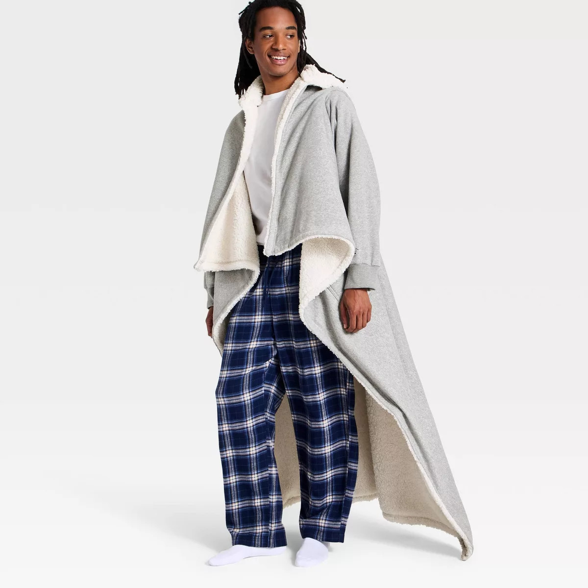 Hooded Throw Blanket Heathered Gray - The Hollister Collection at Target | Target