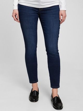 Maternity Full Panel Favorite Jeggings with Washwell | Gap (US)