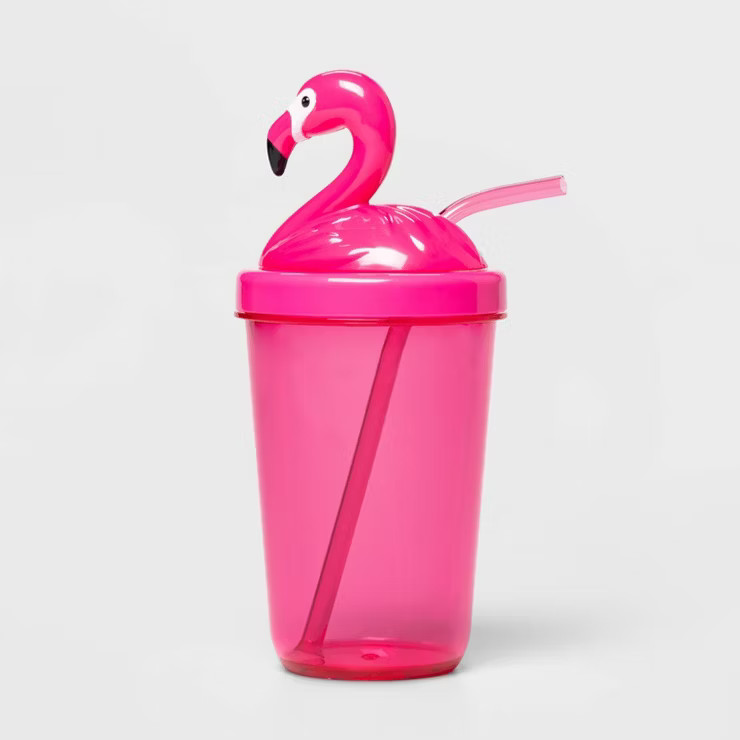 17oz Plastic Figural Flamingo Tumbler - Sun Squad™ | Target